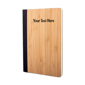 Bamboo A5 size notebook in natural finish