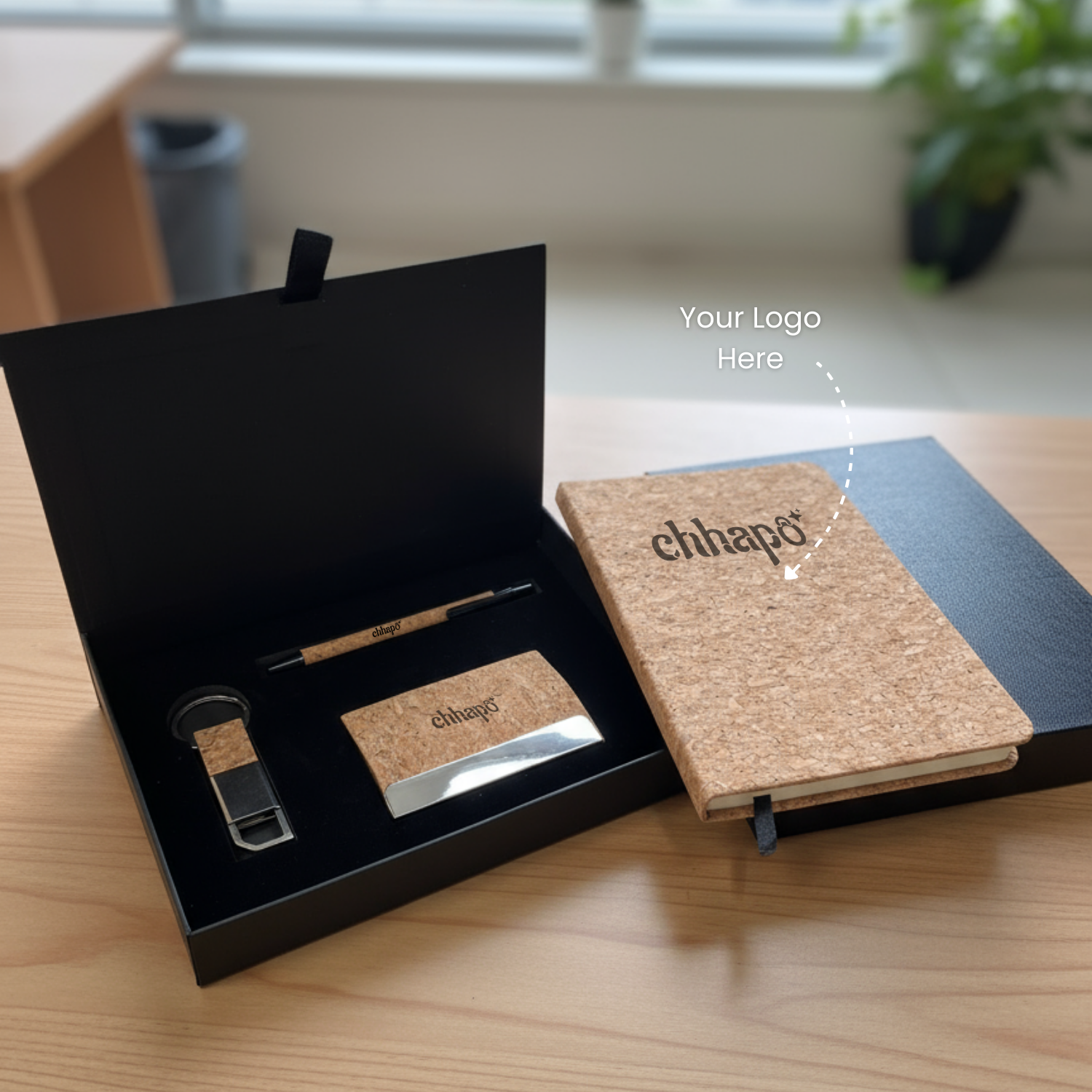 4 Piece Corporate Cork Gift Set