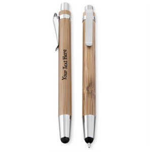Triangle Bamboo pen with stylus