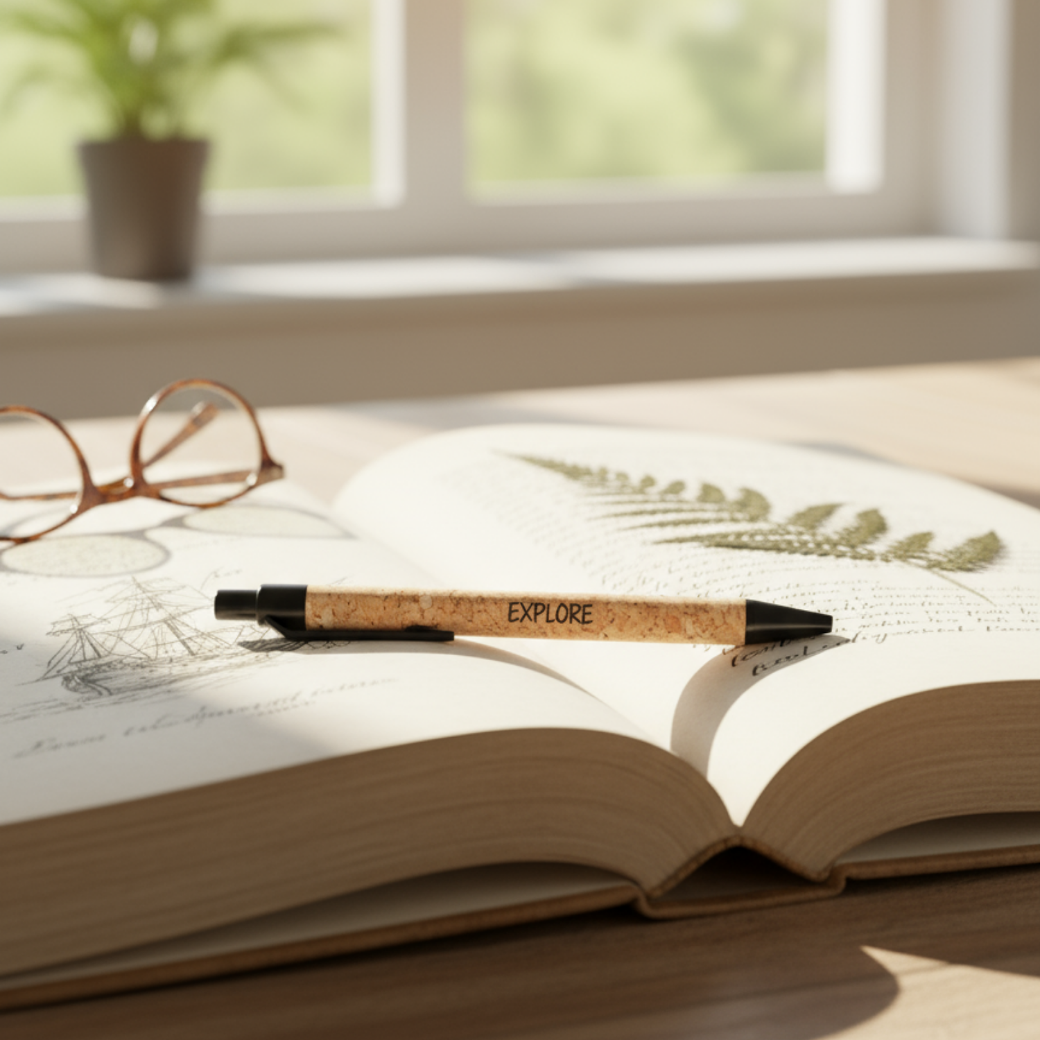 Cork barrel pen