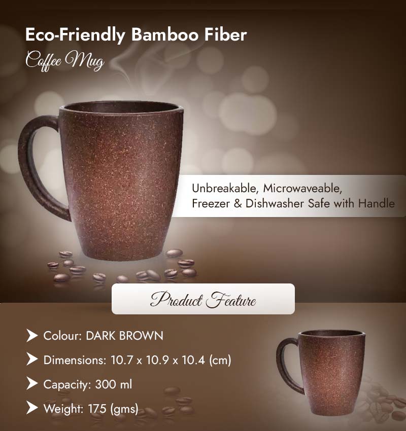 Coffee Fiber Eco Friendly Mug with Handle