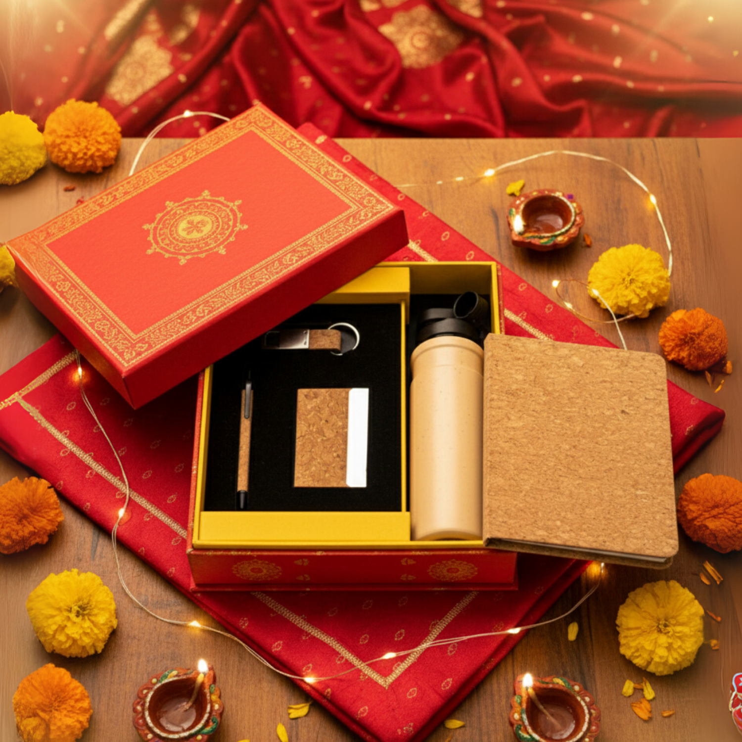 5 Piece Corporate Cork Gift Set