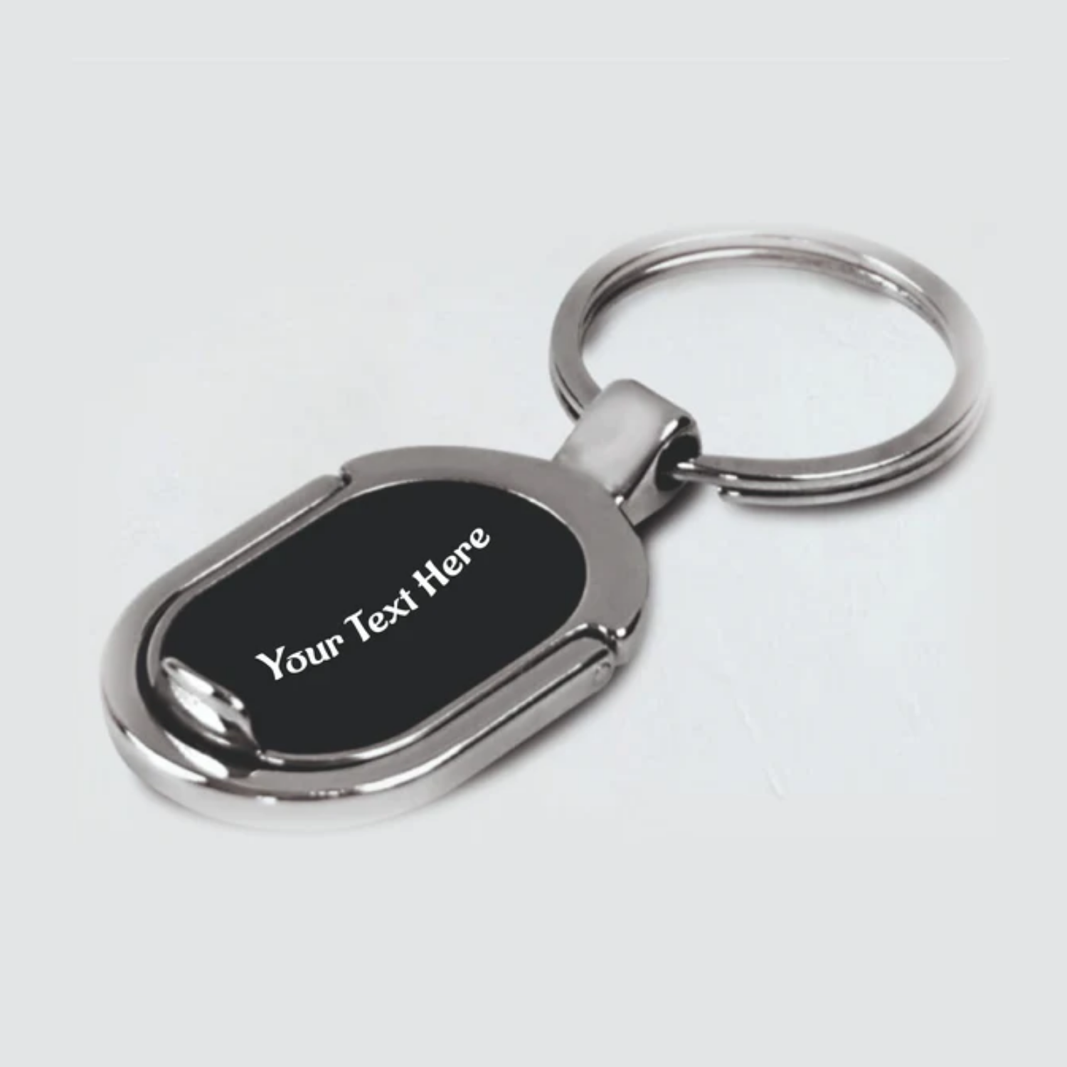 Oval Keychain with Phone stand