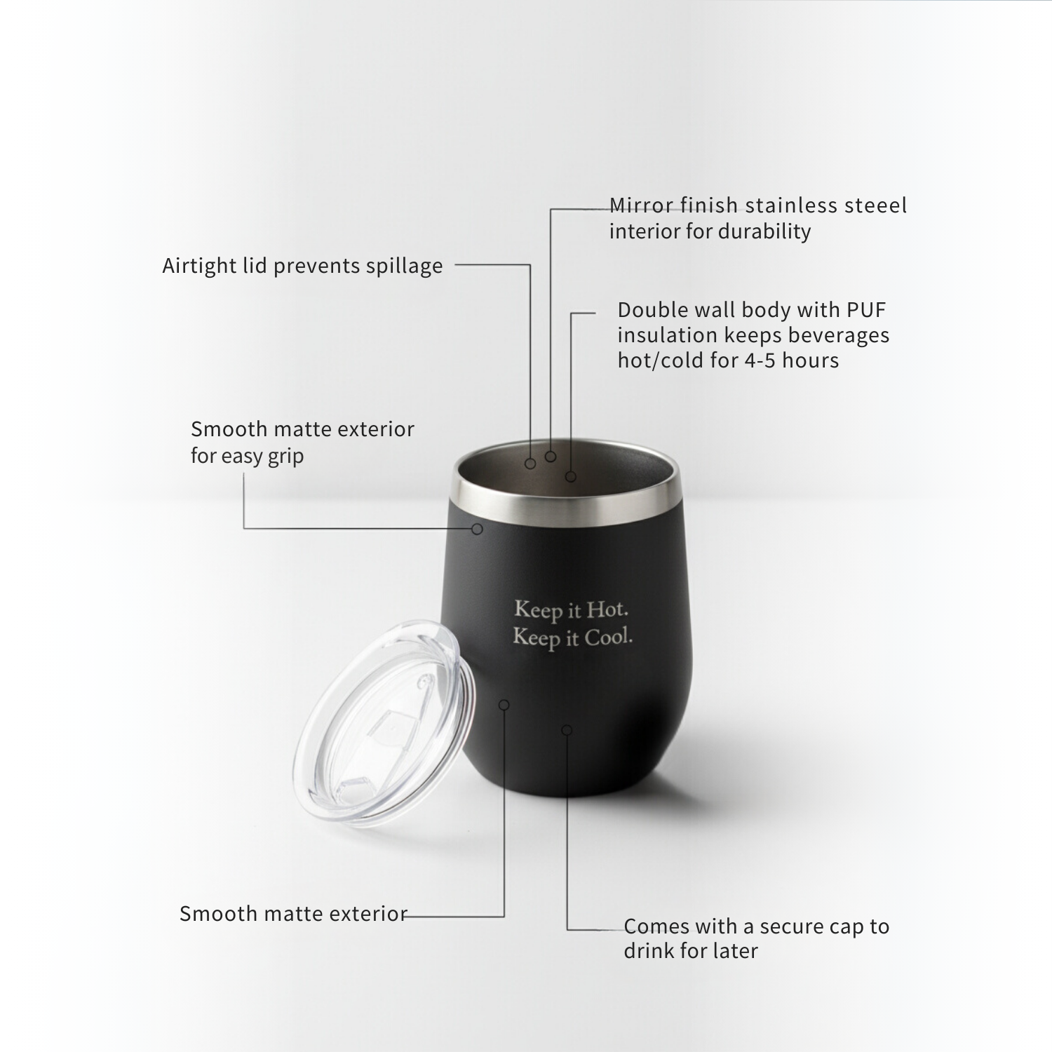 Plum Insulated Mug