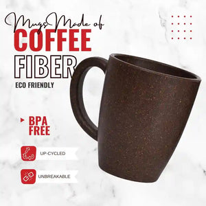 Coffee Fiber Eco Friendly Mug with Bamboo Lid