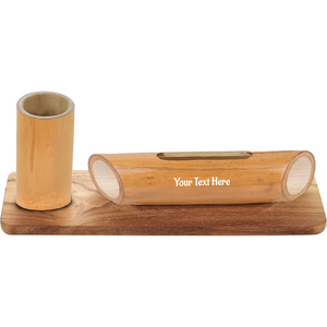 Bamboo Tumbler with Music Amplifier for Smartphones