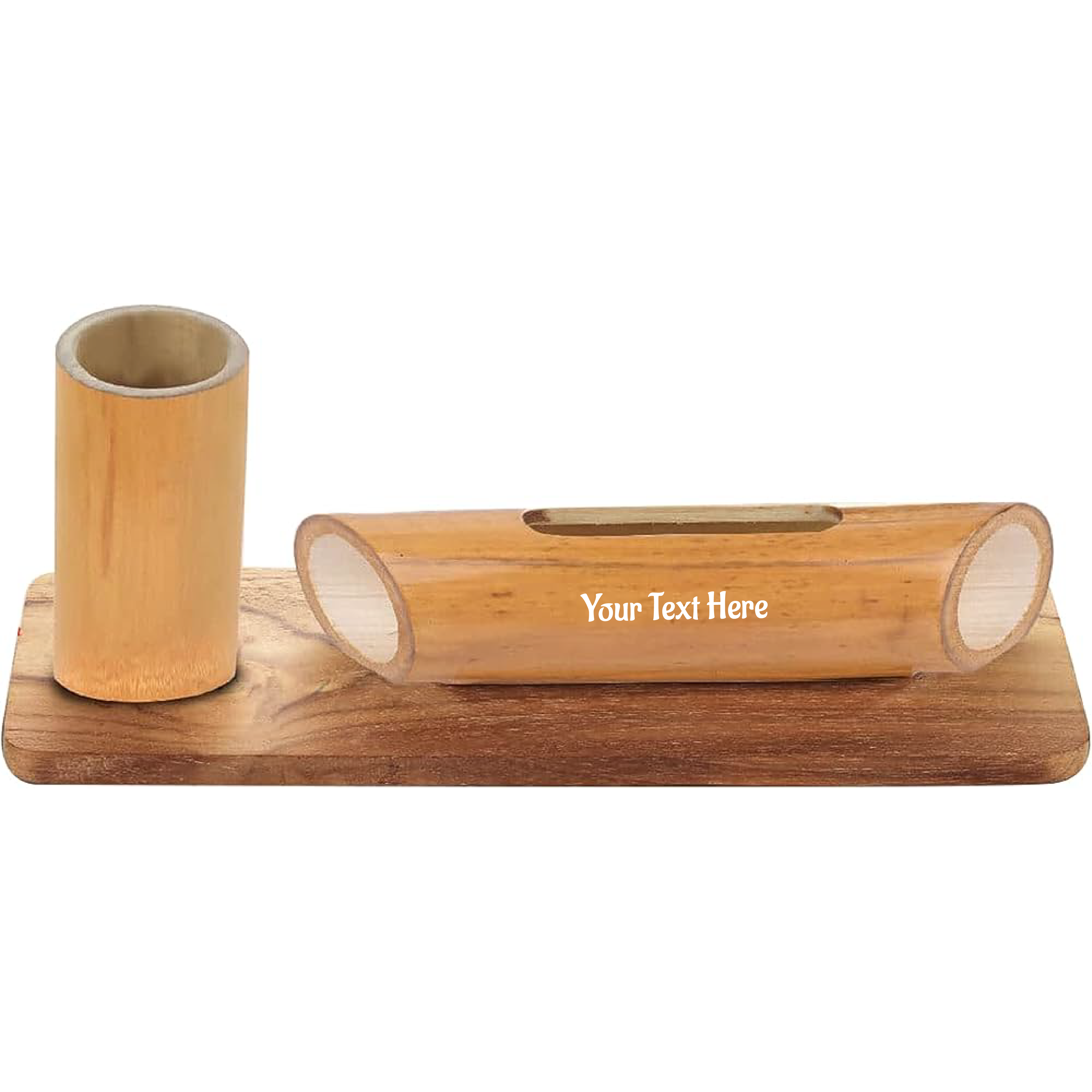 Bamboo Tumbler with Music Amplifier for Smartphones
