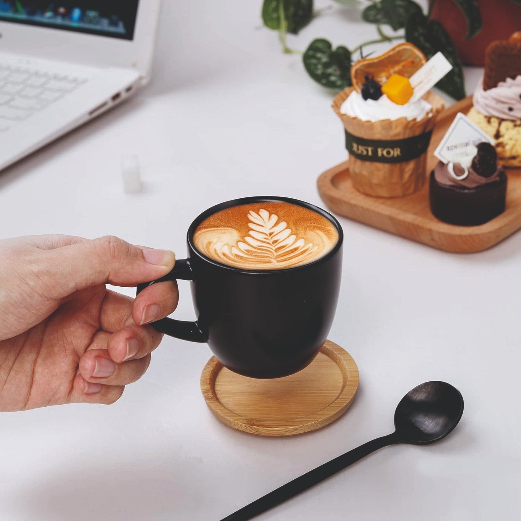 Coffee Fiber Eco Friendly Mug with Bamboo Lid
