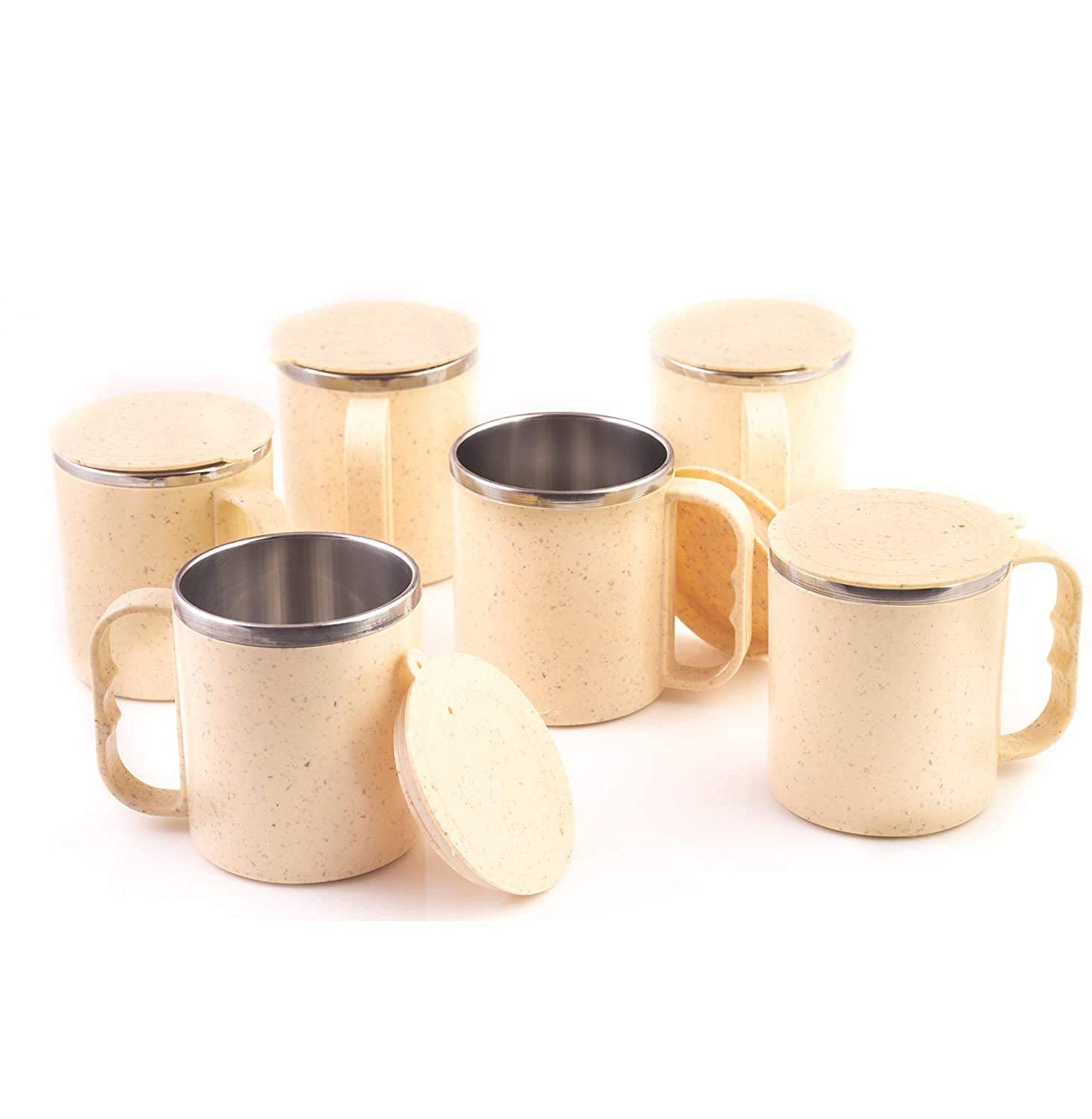Insulated Square Eco Steel bottle with 2 Eco Steel cups Gift Set