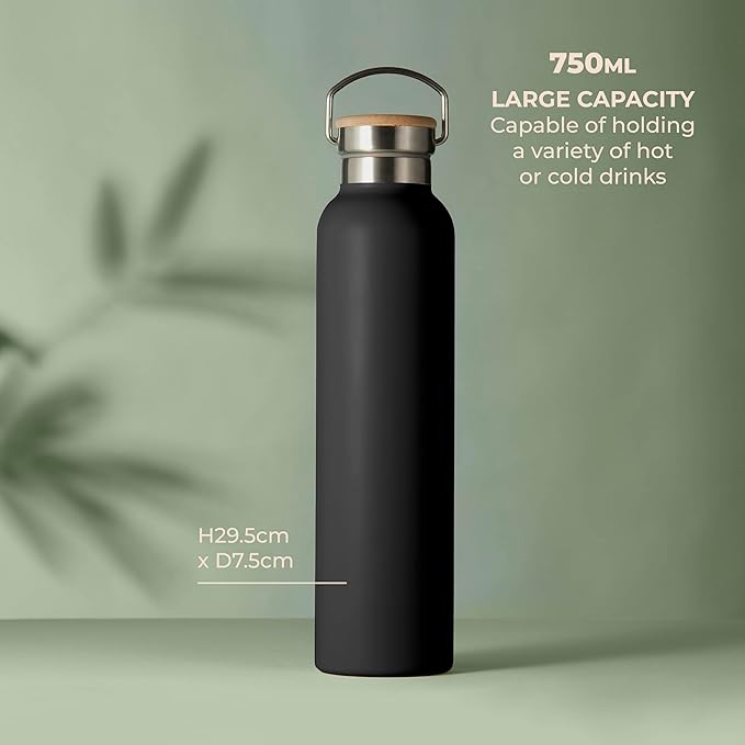 EcoVault Vacuum Flask with 2 Stainless steel cups in Gift box