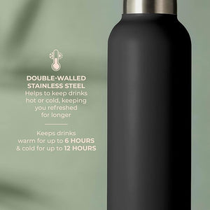 EcoVault Vacuum Flask with 2 Stainless steel cups in Gift box