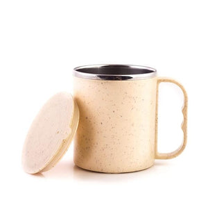 Insulated Square Eco Steel bottle with 2 Eco Steel cups Gift Set