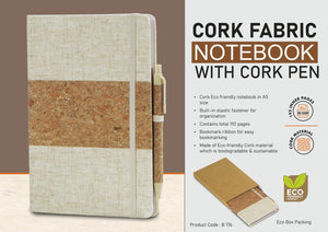 
Cork fabric notebook with Cork Pen
Sale price