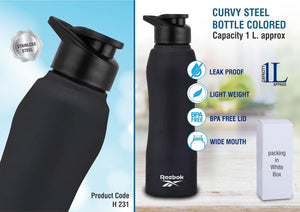 Curvy Steel Colored Bottle
Success

