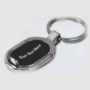 Oval Keychain with Phone stand