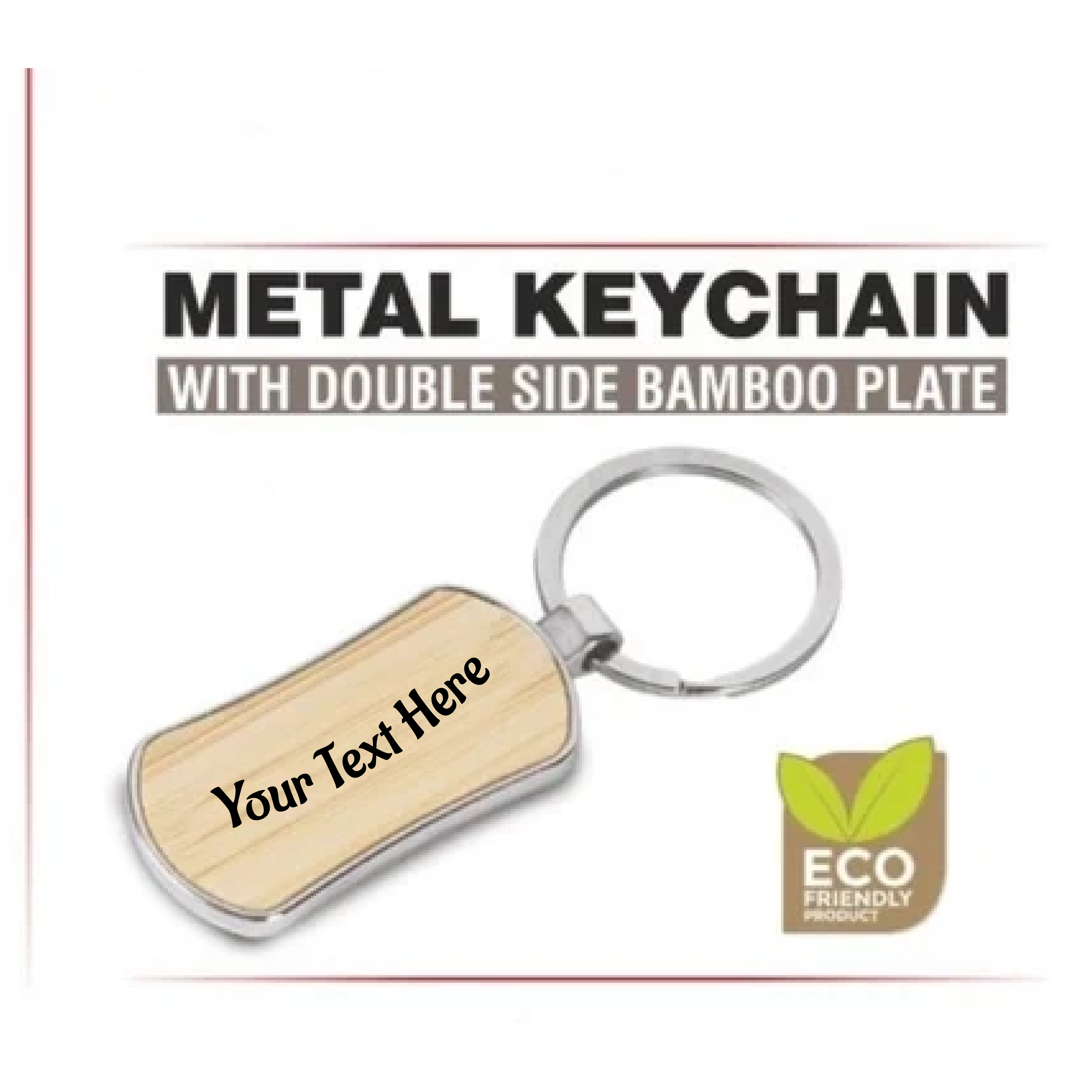 Bamboo Metal keychain