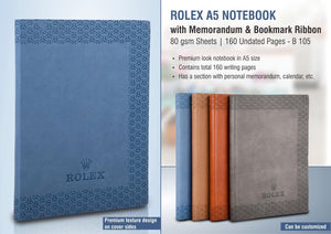 Rolex A5 notebook with memorandum