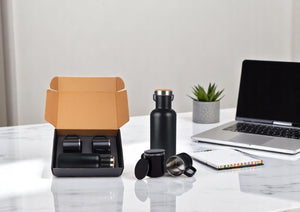 EcoVault Vacuum Flask with 2 Stainless steel cups in Gift box